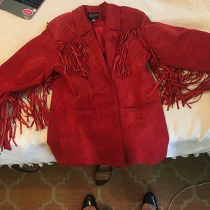 Siena Red Suede Western Jacket